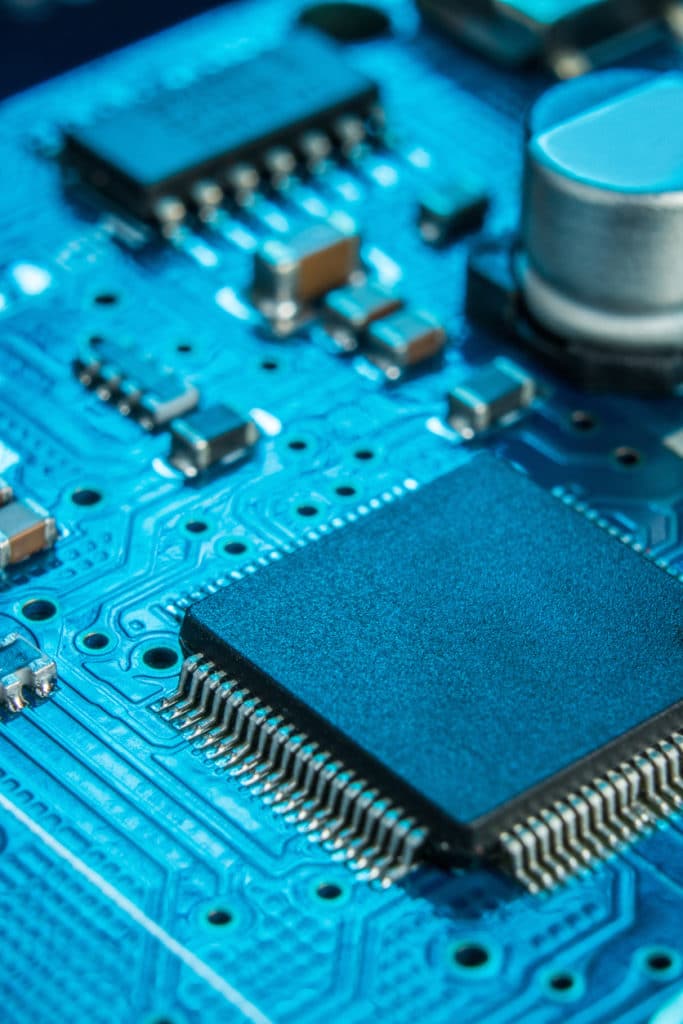 Close-up of electronic circuit board. Close-up of electronic circuit board.